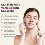 Stainless Steel Face Roller - Premium Gua Sha Facial Tools Stainless Steel GuaSha Tool and Face Roller Set - Gua Sha Stain...