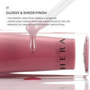 HERA Sensual Nude Lip Gloss #462 SPEECHLESS | Volumizing Sheer & Glossy Finish, Non-sticky, Moisturizing and Hydrating, Ko...