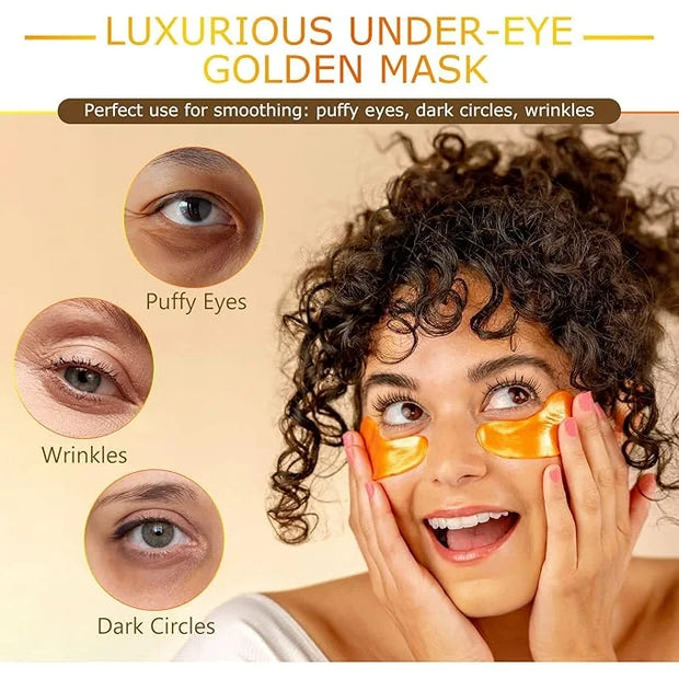 Under Eye Patches for Puffy Eyes and Dark Circles, 20 Pairs Eye Mask with Hyaluronic Acid & Collagen, Anti Wrinkle Patches...