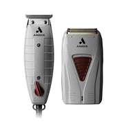 Andis 17270 Finishing Combo T-Outliner Trimmer & Pro Foil Lithium Titanium Foil Shaver - Professional Finishing Hair Clipp...
