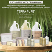 Terra Pure Spa Collection 1 Liter Shampoo Refill Bag For Soap Dispensers | Bulk Toiletries for Vacation Rentals, and Home ...