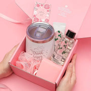 Skin Care Set Muse Lagoon Gift Baskets for Women 5 Pcs Rose Gifts for Her Includes Hand Cream Soap Sponge Shower Gel 355ml...