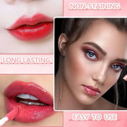 Eakroo 10 Colors Lip Tint Stain Set, Korean Lip Gloss Watery Lip Stain Moisturizing Mini Liquid Lipstick Set, Multi-Use Li...