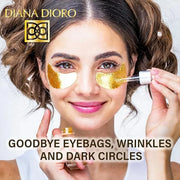 24K ULTIMATE Eye Care Set - Luxurious Anti-Aging Masks & Serum - Effective Under Eye Treatment for Puffiness, Dark Circles...