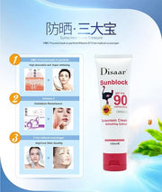Sunscreen Cream Refreshing Sunblock SPF90++ Protection Waterproof 100ml