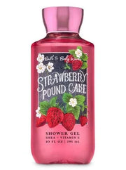 Bath and Body Works - Strawberry Pound Cake - Daily Trio - Shower Gel, Fine Fragrance Mist & Super Smooth Body Lotion- New...
