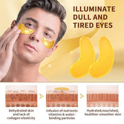 10Pairs 20Pcs 24K Gold Under Eye Patches, Collagen Eye Masks for Dark Circles and Puffiness, Reduce Wrinkles and Puffy Eye...
