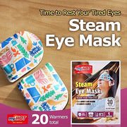 Steam Eye Mask 20 Pack – Warm Compress Eye Cover for Relief for Dry Eyes, Disposable, Sleeping Eye Heater, Spa, Relaxation...