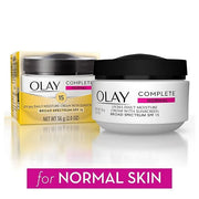 Olay Face Moisturizer Complete All Day UV Moisture Cream with Sunscreen SPF 15, Normal Skin, 2 Fl Oz (Pack of 3) - Product...