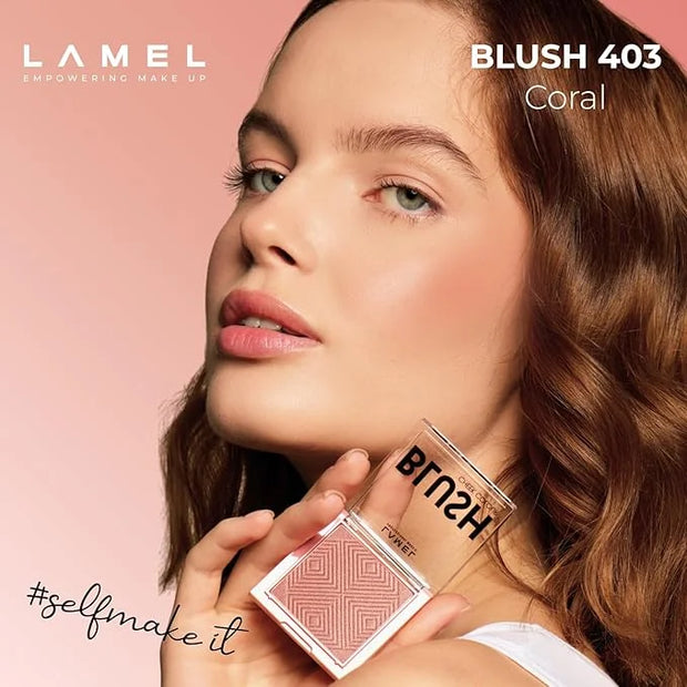 Blush Cheek Rouge Color Mini - Blendable Natural Blush Powder - Enhances & Defines Shapes & Features - Shading & Contourin...