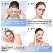 10pcs Masks | Collagen Forehead Anti-Wrinkle Treatments | Jelly Touch Mask | Skin-Friendly Hydrogel for Deep Hydration, Fi...