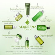 Aloderma Essential Aloe Firming & Rejuvenating Skin Care Set - 4 Pieces - Gel, Cleanser, Toner, Cream - Product Image