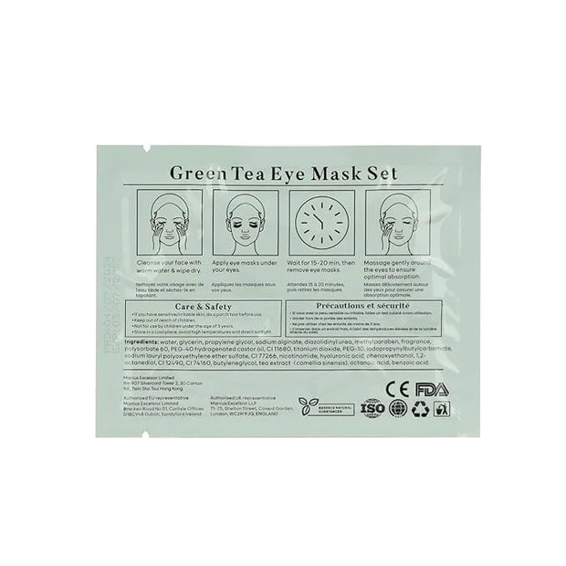 Green Tea Under Eye Patches (30 Pairs) Under Eye Patches for Dark Circles, Under Eye Patches for Puffy Eyes and Dark Circl...