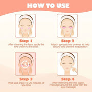 2 Pairs Silicone Reusable Eye Patches, Under Eye Mask Patches for Reduce Eye Wrinkle and Fine Lines Skin Care - Product Image