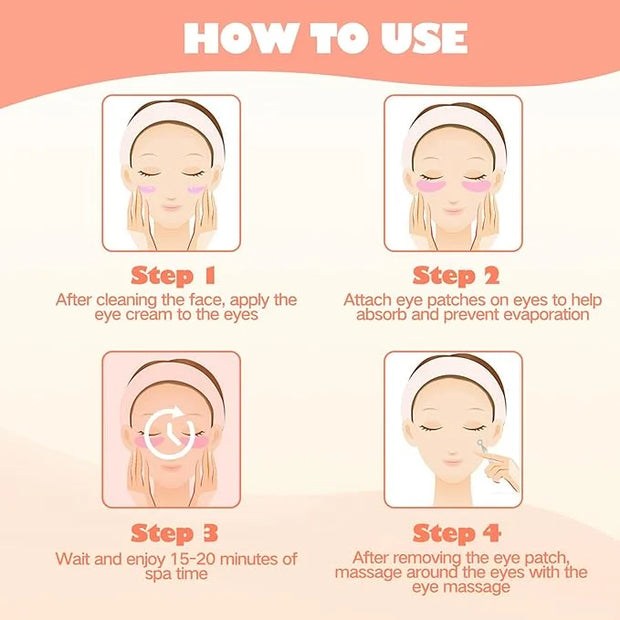 2 Pairs Silicone Reusable Eye Patches, Under Eye Mask Patches for Reduce Eye Wrinkle and Fine Lines Skin Care - Product Image