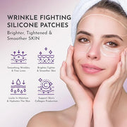 20X Reusable Expression Line Smoothing, Medical-Grade Silicone for Overnight Wrinkle Reduction & Anti-Aging Hydration, Bea...