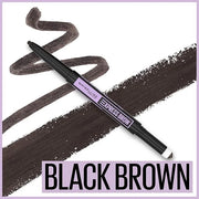 Maybelline Express Brow 2-In-1 Pencil and Powder Eyebrow Makeup, Black Brown, 1 Count - Product Image