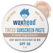 Waxhead Tinted Reef Safe Sunscreen Travel Sunscreen, Kids Sunscreen, Zinc Oxide Sunscreen Sunblock Paste, Tinted Sunscreen...