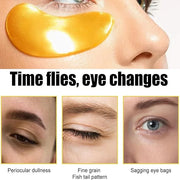 30 Pairs Lip Mask & Eye Mask,24K Gold Gel Eye Masks for Dark Circles,Wrinkles and Fine Lines,Moisturizing Collagen Lip Mas...