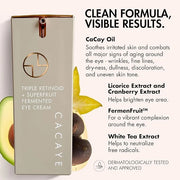 CACAYE Triple Retinoid Eye Cream for Anti Aging 0.5 fl oz - Natural Retinol Alternative Under Eye Cream for Wrinkles, Fine...