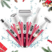 Electric Razor for Women,5 in 1 Womens Shaver Electric Bikini Trimmer Pubic Hair Removal Wet & Dry Painless Shaver for Leg...