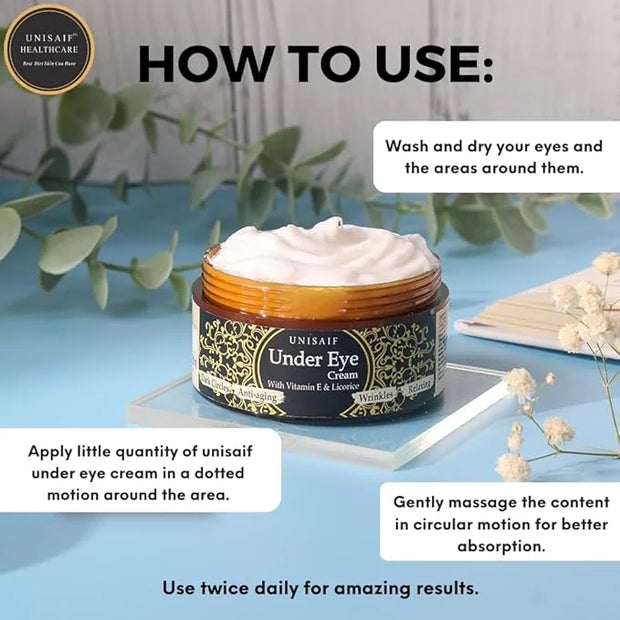 Under Eye Cream Anti Aging – Eye Cream for Puffiness and Bags Under Eyes | Eye Repair Cream for Dark Circles Under Eye Tre...