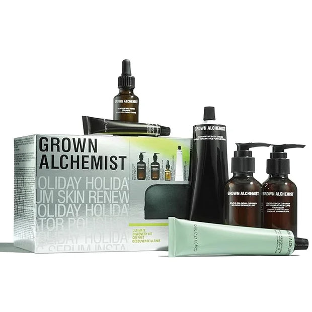 Grown Alchemist Ultimate Discovery Kit, Limited Edition Gift & Value Pack: Gentle Gel Cleanser, Energize Body Cleanser, Sk...