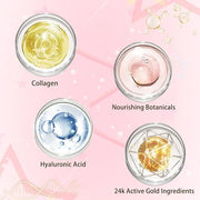 30 Pairs Lip Masks & Eye Masks, 24K Gold Gel Under Eye Patches for Puffy Eyes, Collagen Crystal Lip Mask Moisturizing Nour...