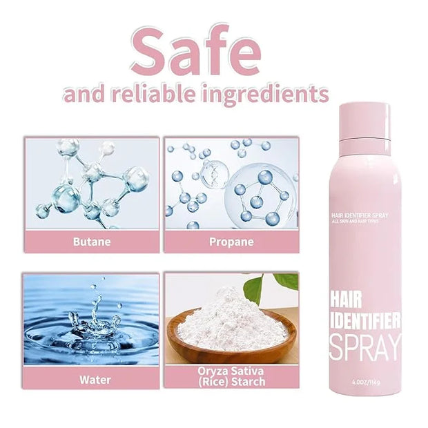 2025 NEW Hair Identifier Spray for Face Shaving, Dermaplaning Tool,Skin Dermaplaning Spray for Women With 6 Face Razors - ...