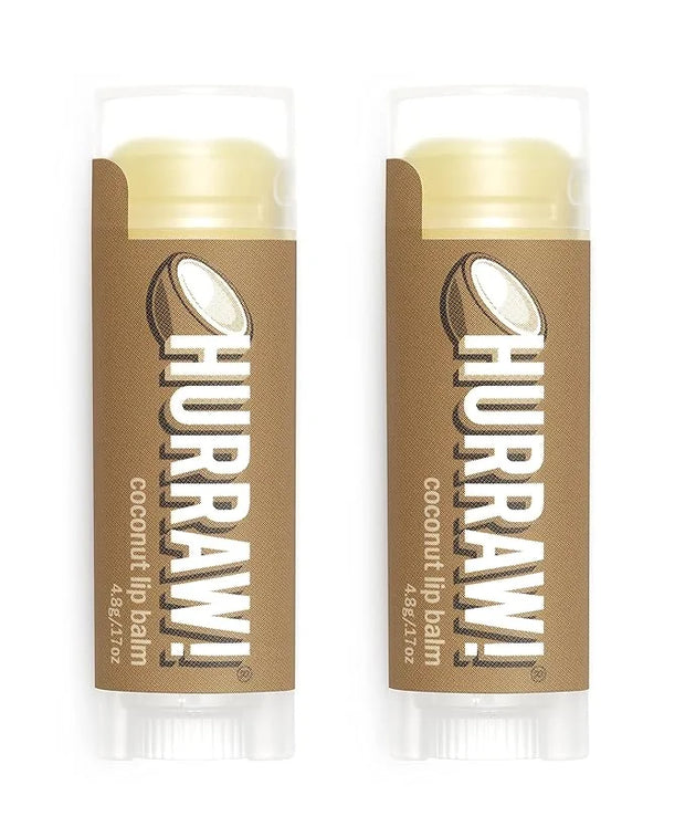 Hurraw! Coconut Lip Balm, 2 Pack: Palm