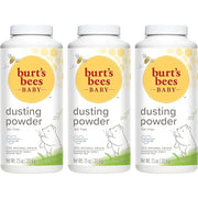 Burt's Bees Baby Dusting Powder, 100% Natural Origin, Talc-Free, Pediatrician Tested, 7.5 Ounces, Pack of 3, Pack May Vary...