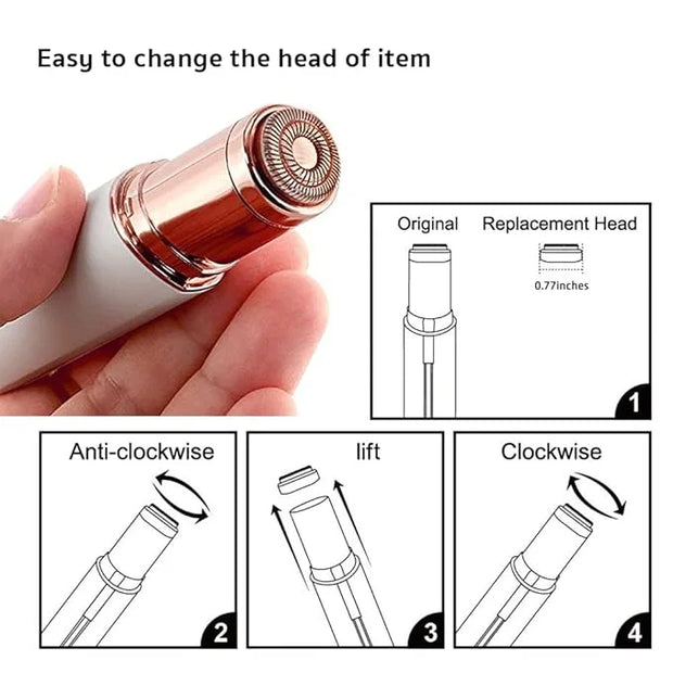 tuokiy Facial Hair Remover Replacement Heads for Finishing Touch Flawless Women's Painless Hair Remover - Product Image