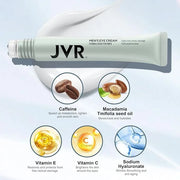 JVR Caffeine Eye Cream and Under Eyes Roller for Dark Circles and Puffiness, Fine Lines, Under-Eyes Bags, Eye Serum with V...