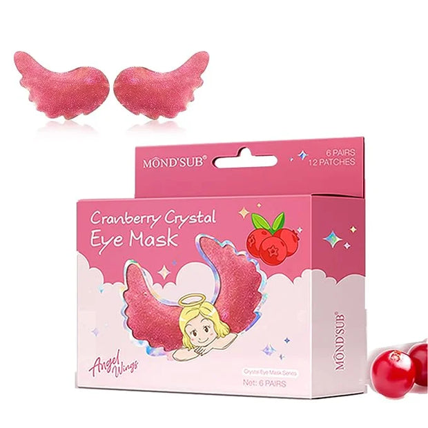12 Pcs Under Eye Patches for Puffy Eyes, Cranberry Cristal Eye Mask, Hydrate Moisturize Around Eye Skin Cooling Mask, Redu...