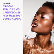 Wonderskin WONDER BLADING Top Gloss - Gold Glitter Lip Gloss, Hydrating and High Shine Finish Lip Makeup (Gold Glitter) - ...