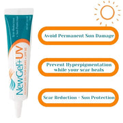 NewGel+UV Advanced Silicone Scar Gel for OLD and NEW Scars with SPF30 Mineral Sunscreen, Ideal for Facial Scars Exposed to...