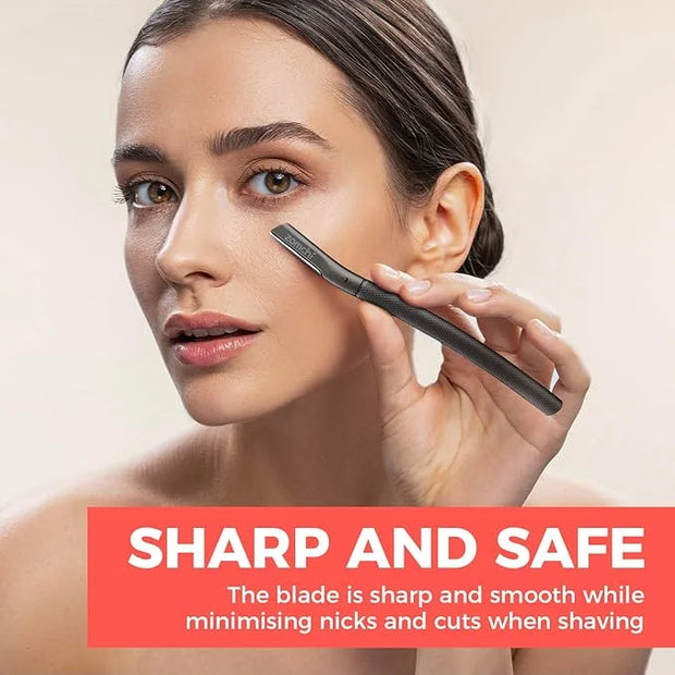 ZOMCHI Eyebrow Razor, Face Razors for Women&Men, Eyebrow Trimmer Shaper with Precision Cover,Facial Shaver with 6 Blades (...
