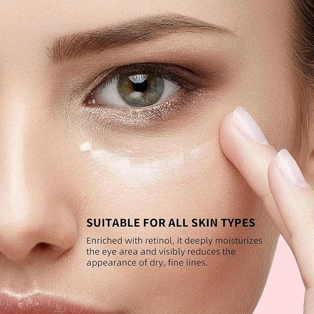 Retinol Eye Stick, Anti-Aging Eye Cream for Wrinkles, Dark Circles, Puffiness & Bags Under Eyes, All-in-one Multi Eye Balm...