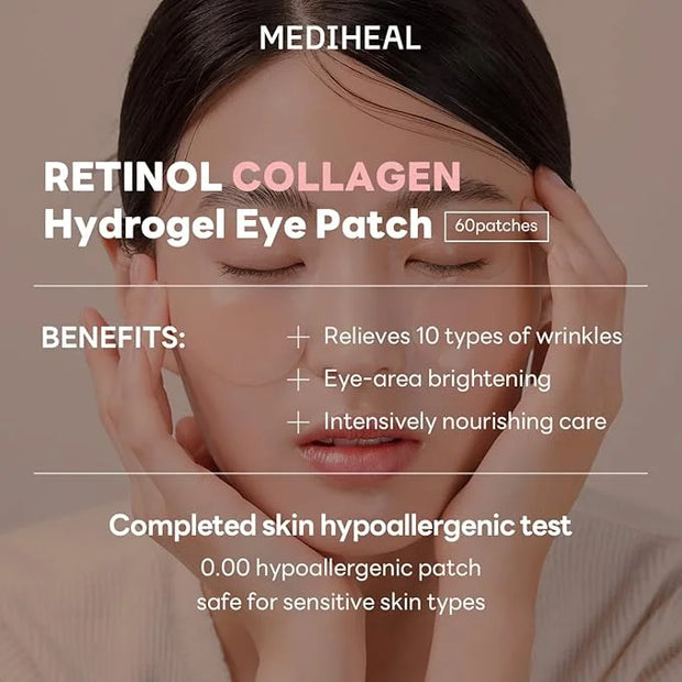 Mediheal Retinol Collagen Under Eye Patches & [Disney Pixar Edition] Madecassoside Blemish Toner Pad for Daily Blemish Car...