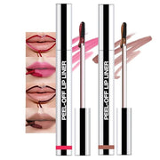 2 Pcs Matte Liquid Lip Stain Peel Off Lip Liner, Long Lasting Lip Tattoo, Waterproof & Transfer-Proof Lip Liner Peel Off L...