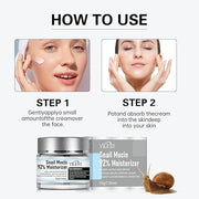 𝐒𝐧𝐚𝐢𝐥 𝐌𝐮𝐜𝐢𝐧 92% Moisturizer Daily Face Gel Cream, Crema de Baba de Caracol Original, Snail Secretion Filtrate Nourishing C...