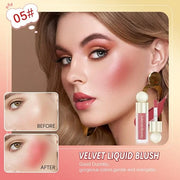 Liquid Blush For Cheeks, Soft Velvet Cream Blush Face Blush Makeup, Pink Blush Red Blush Skin Tint, Natural-Looking Makeup...