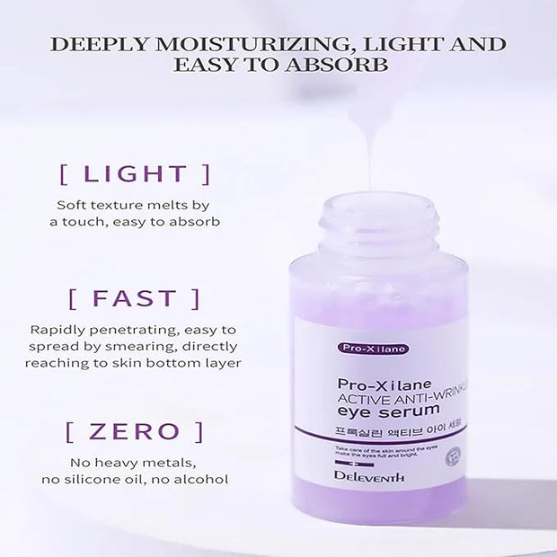 DEleventh Korean Brand Pro-Xilane Active Anti-Wrinkle Eye Serum 30ml / Anti-Aging, Reduces Puffiness, Dark Circles, & Firm...