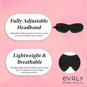 Beverly Hills Eye Mask Designed for Eyelash Extensions, 3D Contoured Design, Soft Fabric, Deep Eye Cavities, Form Fitting,...
