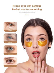 Under Eye Patches, 20 Pairs 24K Gold Eye Patches For Puffy Eyes, Under eye Bags, Wrinkles, Nourish Skin, Eye Masks With Co...