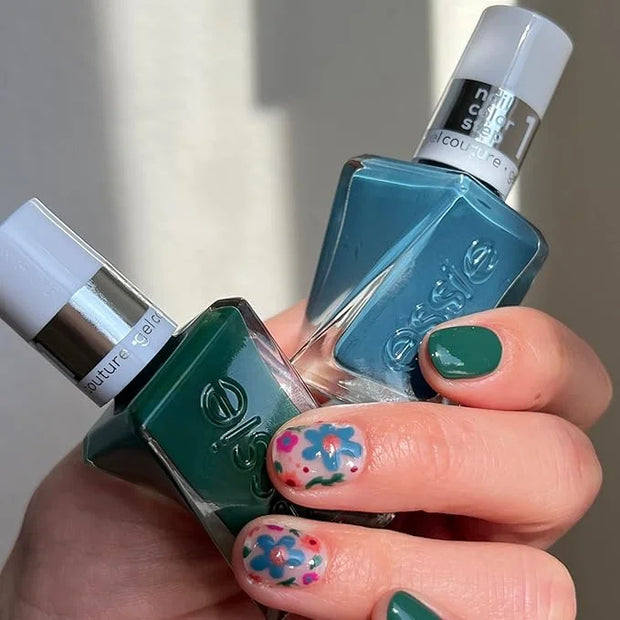 Essie Nail Polish Set, Daisy Jones & The Six Inspired, Longwear Gel-like Nail Polish, Cut Loose, Blue, + Invest In Style, ...