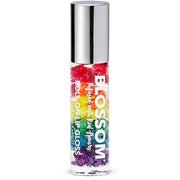 Blossom Roll on Lip Gloss, Scented Clear High Shine Moisturizing Lip Oil, Non Sticky, Infused with Real Flowers, Made in U...