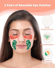 Under Eye Patches Silicone - 2 Pairs Reusable Eye Patches, Christmas Gifts for Women, Eye Wrinkle Patches, Reusable Under ...