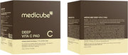 medicube Deep Vita C Facial Pads, Vitamin C Toner Pads for Uneven Skin Tone, 500,000PPM of vitamin water & 3 types of vita...