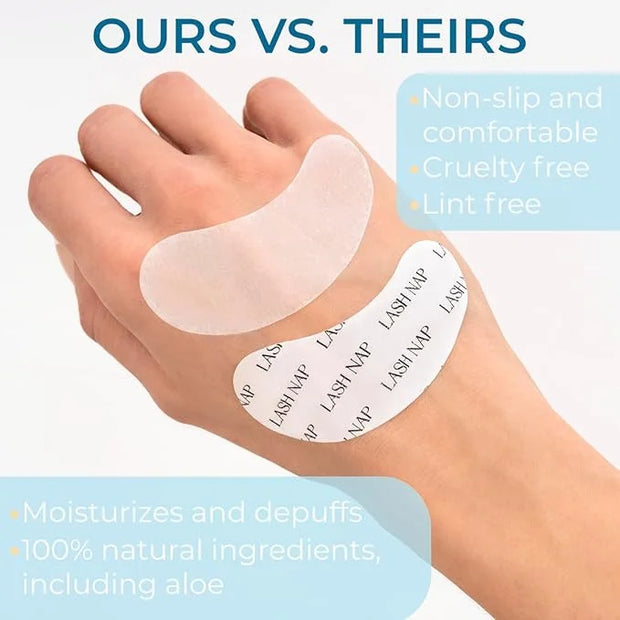 50 Pairs Under Eye Gel Pads for Lash Extensions, Lash Lifts, Aloe Vera Hydrogel Eye Patch (lash nap) - Product Image